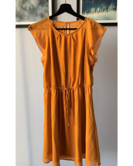 Pomarańczowa zwiewna sukienka