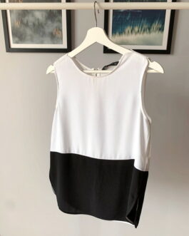 Biało czarna bluzka – Zara