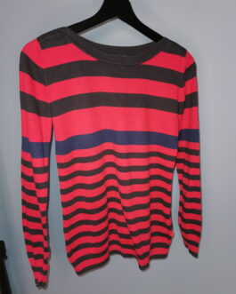 Sweter czerwony w paski – JackPot