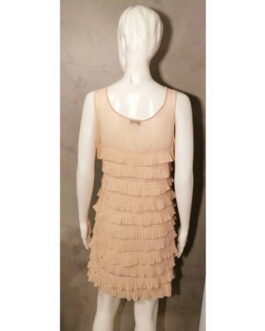 Sukienka pudrowa – falbanka – H&M