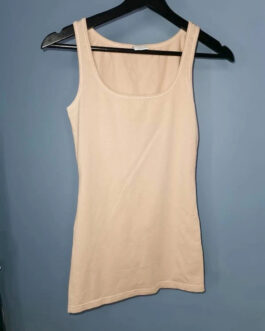 Beżowa bluzka bez rękawów – Vero Moda