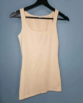 Beżowa bluzka bez rękawów – Vero Moda