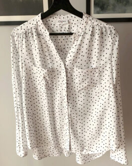 Biała bluzka w Kropki – GINA