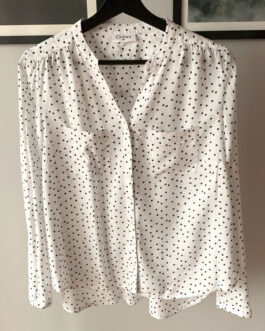 Biała bluzka w Kropki – GINA