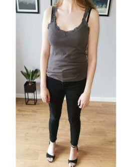 Szara bluzka na ramiączkach – Top Secret