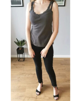 Szara bluzka na ramiączkach – Top Secret