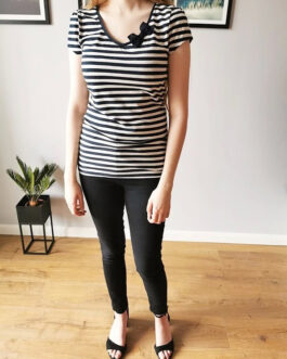 T-shirt w paski kokarda – NEXT